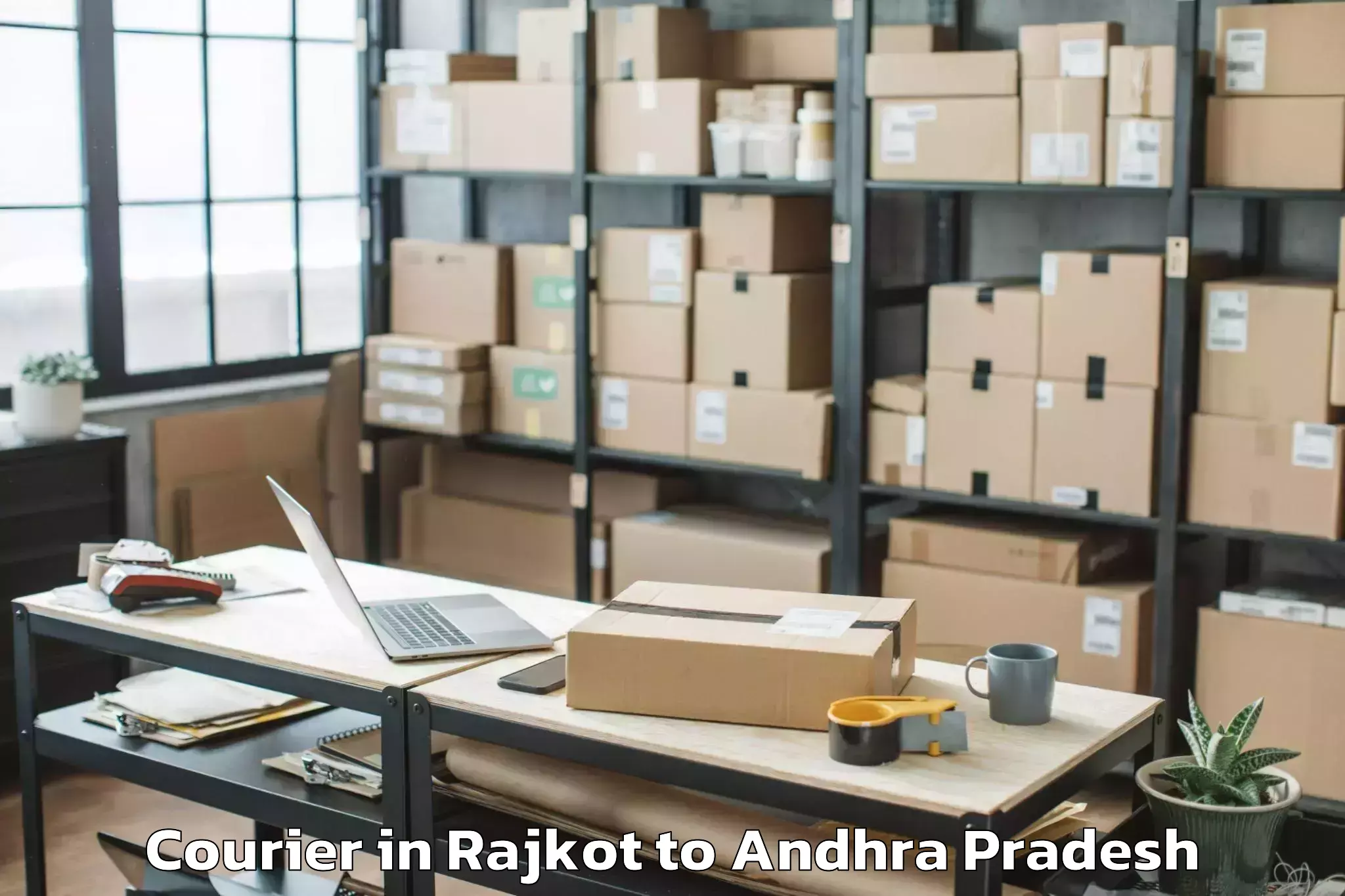 Leading Rajkot to Narpala Courier Provider